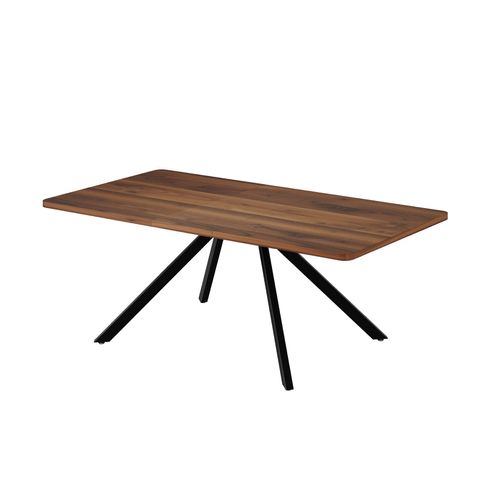 Table À Manger 160x90 Cm Extensible Mdf Naturel