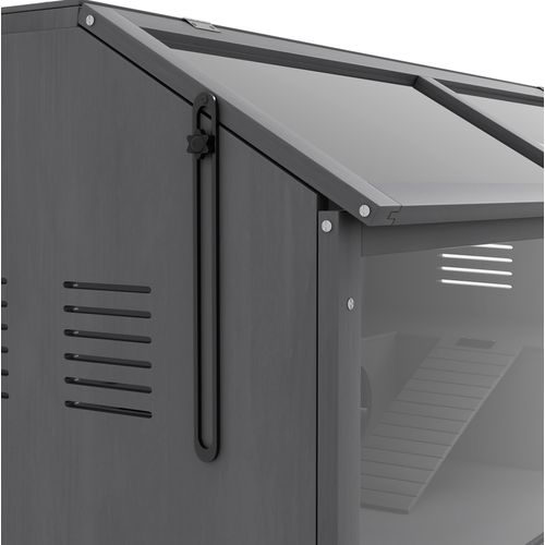 Cage Pour Rongeur 100 X 52 X 50 Cm Avec Plateforme Gris Foncé