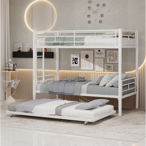 Lit Superposé Séparable 90x190 Cm Blanc