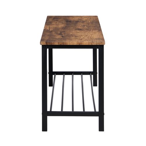 Ensemble Table Et Chaises Avec 1 Table, 4 Chaises Et 1 Banc, Mdf, Marron