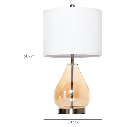 Lampes De Chevet Lot De 2 E27 40 W D.30 X 56 Cm Lin