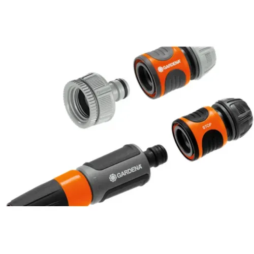 Kit Tuyau D’arrosage Flexible 20 M D.15 Mm, Anti-kink Avec Raccords