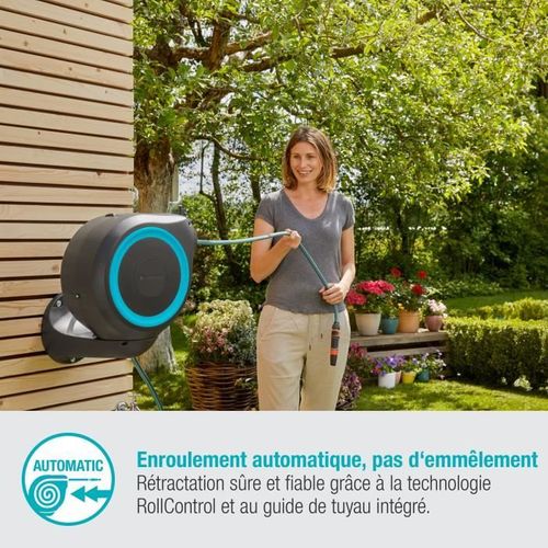Dévidoir Automatique Mural Jardin 15 M