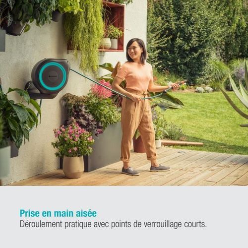 Dévidoir Automatique Mural Jardin 15 M