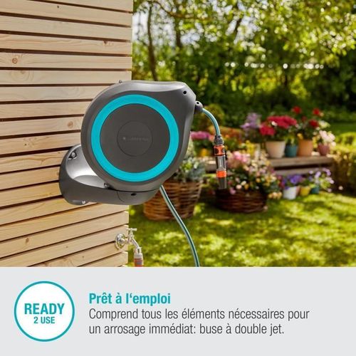 Dévidoir Automatique Mural Jardin 15 M