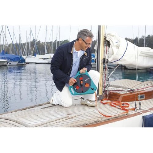 Tuyau Plat Textile Classic 15 En Boîtier-enrouleur - Ø12mm - Pression Max 25 Bar - Garantie 5 Ans