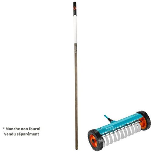 Scarificateur Manuel Sur Roues 32 Cm, Lames Inox Anti-bourrage