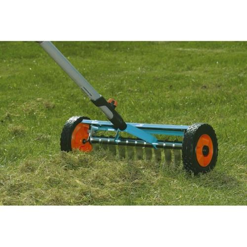 Scarificateur Manuel Sur Roues 32 Cm, Lames Inox Anti-bourrage