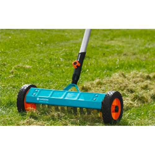 Scarificateur Manuel Sur Roues 32 Cm, Lames Inox Anti-bourrage