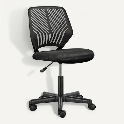 Fauteuil D'ordinateur Fonction Réglable,chaise De Bureau, Ergonomique,pivotant, Charge De 136kg Noir