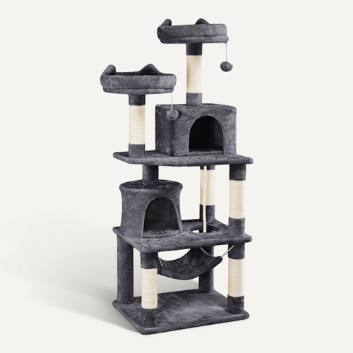 Arbre À Chat Tour À Griffer Multi-niveaux Tour Pour Chat Hauteur 158 Cm