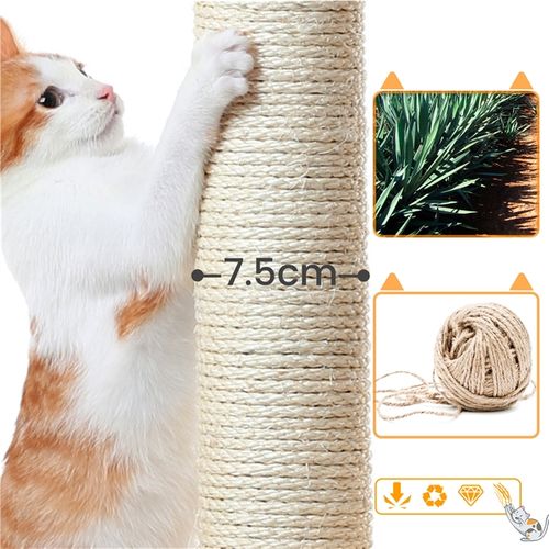 Arbre À Chat Géant Hauteur 175 Cm Avec 2 Plate-formes Perchés