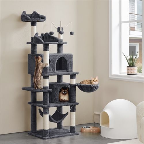Arbre À Chat Maison Pour Chat Poteaux En Sisal Boules Avec Clochette