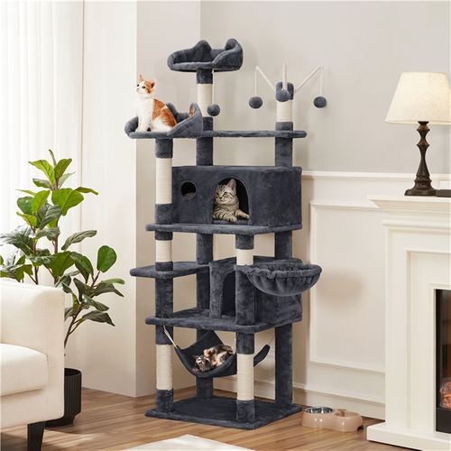 Arbre À Chat Maison Pour Chat Poteaux En Sisal Boules Avec Clochette