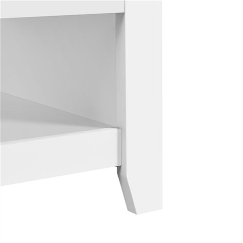 Table De Basse Relevable Extensible, Table De Salon Fonctionnelle, 104 X 49 X 62 Cm Blanc