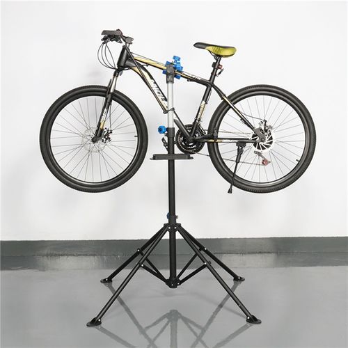 Pied Atelier Vélo Vtt Support De Réparation Vélo à 360 Hauteur Réglable 108 - 190 Cm