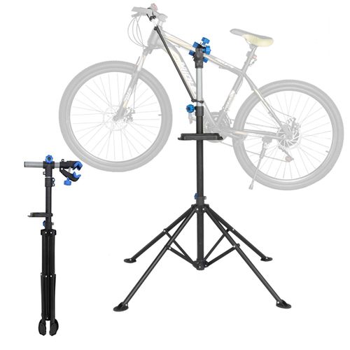 Pied Atelier Vélo Vtt Support De Réparation Vélo à 360 Hauteur Réglable 108 - 190 Cm