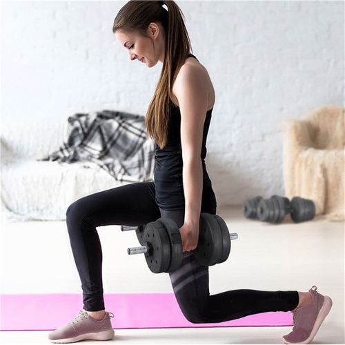 Ensemble De 2 Haltères 30kg Kit D'haltères Réglables Home Training Musclation