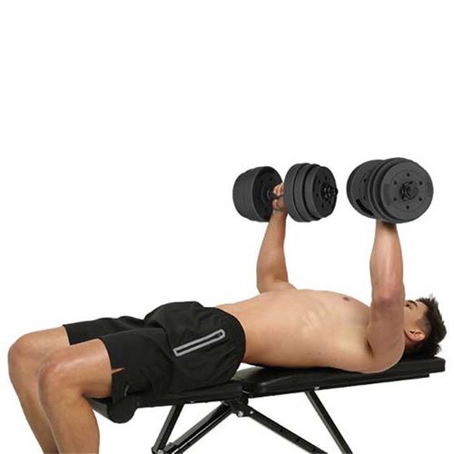 Ensemble De 2 Haltères 30kg Kit D'haltères Réglables Home Training Musclation