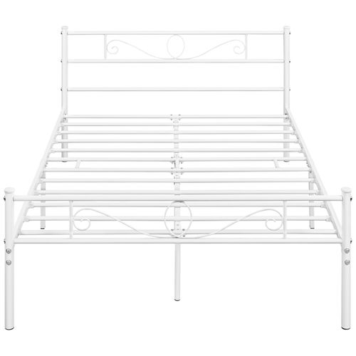 Lit Double 140 X 200 Cm En Métal Pour Adultes Grande Espace