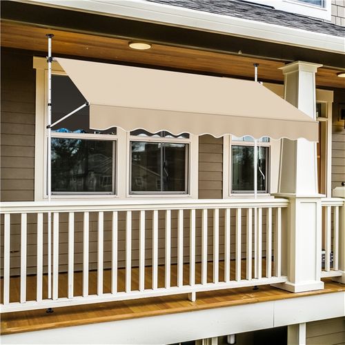 Store Banne Manuel Réglable En Hauteur Et En Inclinaison 250 X 120 Cm