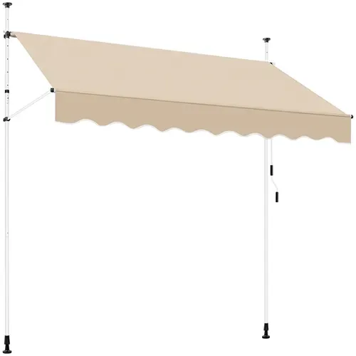 Store Banne Manuel Réglable En Hauteur Et En Inclinaison 250 X 120 Cm