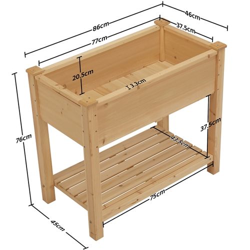 Carré Potager Sur Pied Jardinière Surélevée En Bois