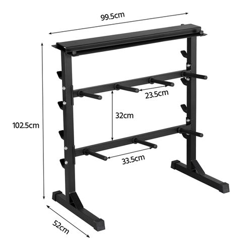 Support Pour Haltères Max. 300 Kg Pour Musculation/fitness En Fer Peint