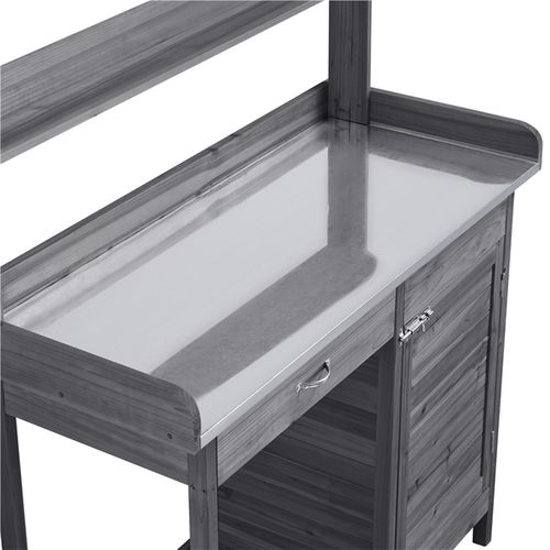 Relaxdays – Table de rempotage en bois et métal 3 étages – Dimensions H 87,5 x L Relaxdays – Table de rempotage en bois et métal 3 étages – Dimensions H 87,5 x L