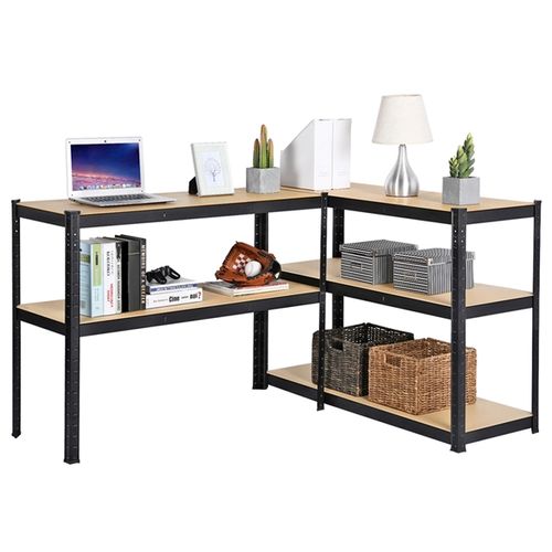 Étagère De Rangement à 5 Niveaux Étagère De Garage Réglable Noir