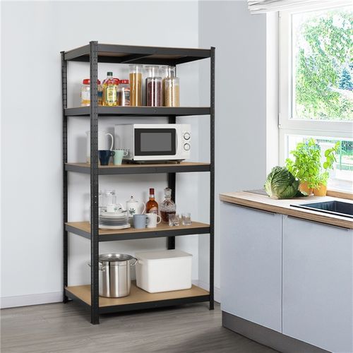 Étagère De Rangement En Bois Mdf/métal Charge Max.175kg