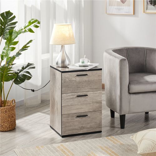 Table De Chevet Table De Nuit En Bois 40 X 35 X 60 Cm Commode De Chevet