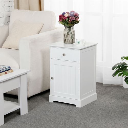 Lot De 2 Tables De Chevet Avec Tiroir Table De Nuit Carrée Avec Tablette