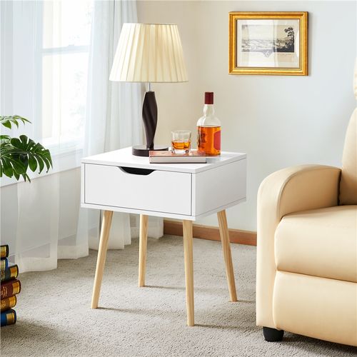 Lot De 2 Tables De Chevets Chambre Table De Nuits Scandinave 48,5 × 41 × 57,5 Cm