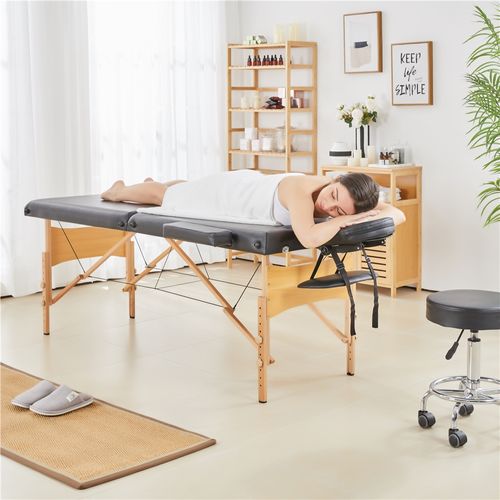 Table De Massage Pliante Lit De Massage 70 Cm Lit De Massage Professionnel Canapé Cosmetique Noir