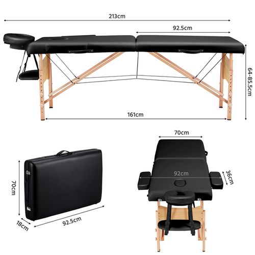 Table De Massage Pliante Lit De Massage 70 Cm Lit De Massage Professionnel Canapé Cosmetique Noir