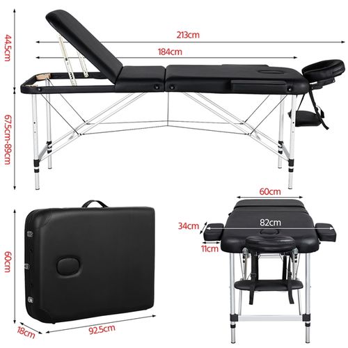 Table De Massage Pliante En 3 Sections Lit Cosmétique