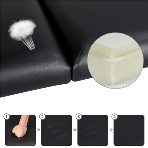 Table De Massage Pliante En 3 Sections Lit Cosmétique