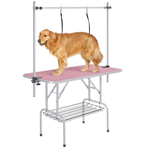 Table De Toilettage Pour Chien/chat/animaux Réglable Rose
