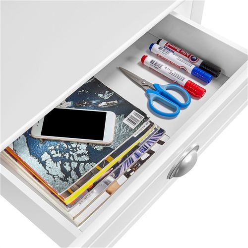 Bureau D'angle Poste De Travail Informatique Blanc