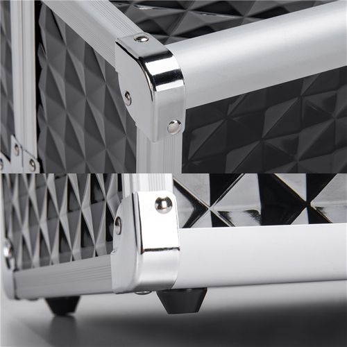 Malette De Maquillage Professionnelle 34,7 X 22,2 X 25 Cm Noir