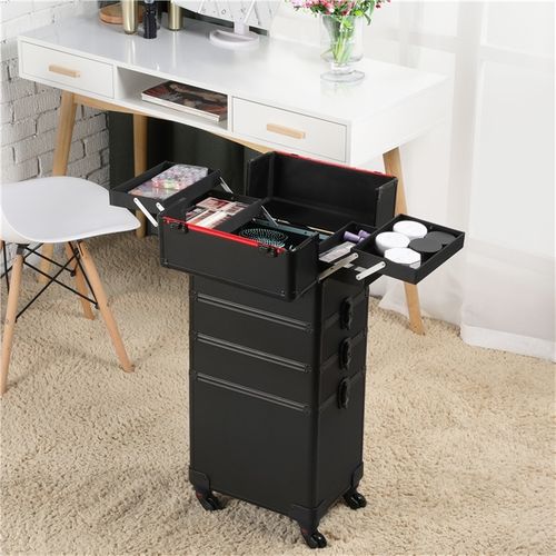 Valise Maquillage à Roulettes 4 En 1