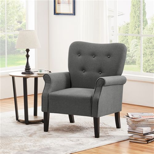 Fauteuil De Salon Chaise De Salon Moderne En Tissu Polyester