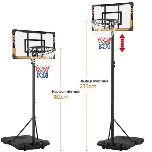 Panier De Basket Portable Réglable En Hauteur Extérieur/intérieur