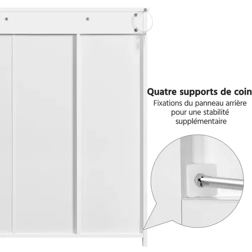 Armoire Meuble Rangement Salle De Bain Cuisine Toilette Chambre En Bois Sur Pied 81× 30× 81,5 Cm