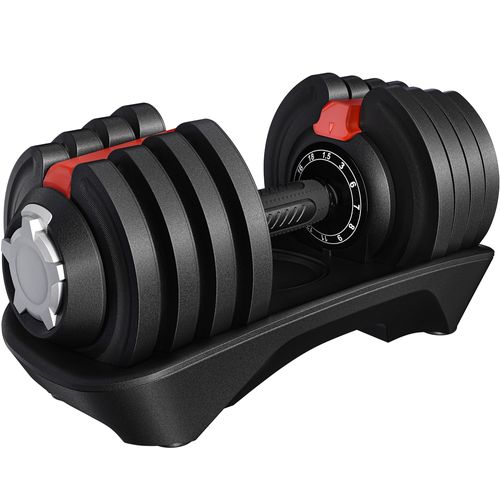 Haltère Réglable De Musculation Compact 12 Réglages En 1 Haltère Pour Entraînement Fitness, Noir