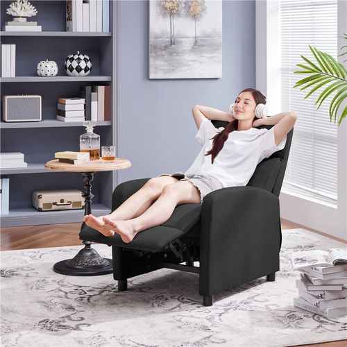 Fauteuil De Relaxation Chaise De Détente Siège De Canapé Fauteuil Relax/chambre à Coucher Tissu