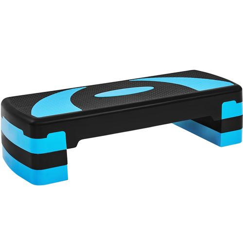 Step D’aérobic Step Fitness Exercice Hauteur Réglable En 3 Niveaux Pour Entraînement , Bleu