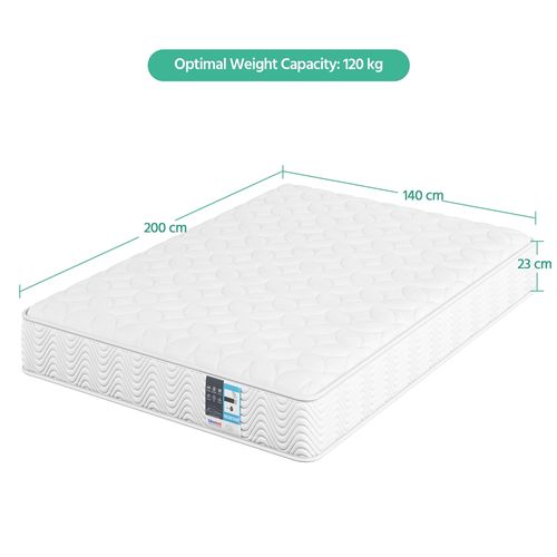 Matelas à Ressorts Ensachés 140×200 Cm Epaisseur 23 cm