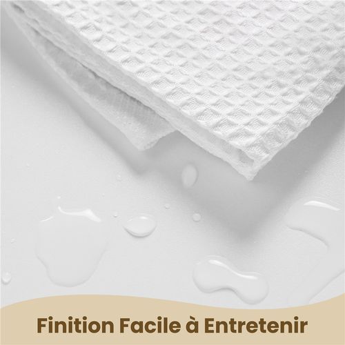 Table De Nuit étroite Avec 1 Tiroir Avec 2 Compartiments Ouverts Blanc